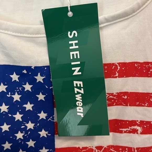 SHEIN American flag crop top size L - Picture 4 of 5